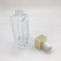 Luxury Clear Empty Glass Serum Cosmetic Dropper Bottle Packaging 30Ml